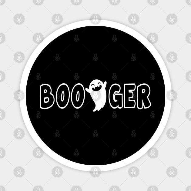 BOO-GER funny Halloween ghost kids matching family Magnet by Herotee